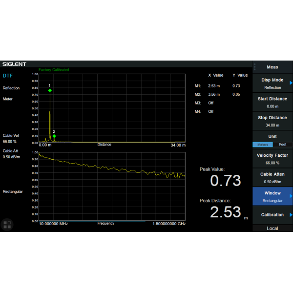 SVA1000X-DTF - Siglent SVA1000X Option: Distance To Fault (SW)